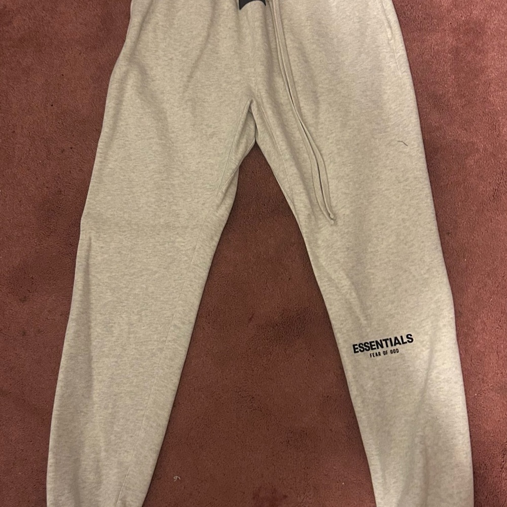 Essentials Light Gray Joggers for Men